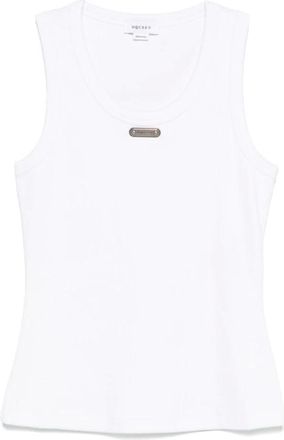 Alexander McQueen Tops, Dames, Wit, S, Witte Tanktop Stijlvol Ontwerp