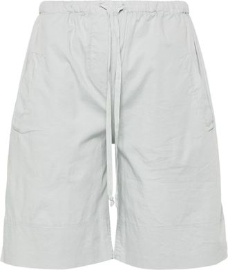 Kristensen Du Nord drawstring-waist cotton blend shorts - women - Elastane/Cotton - 3 - Grey
