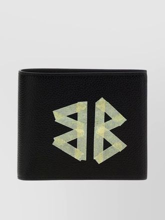 Balenciaga leather logo print wallet