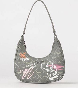 Zadig&Voltaire Borsa Z Night Out Zadig & Voltaire in pelle sintetica a grana con stampa graffiti