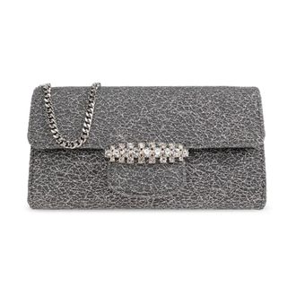 Jimmy Choo London Dames, Tassen, Grijs, Maat: ONE Size Leer