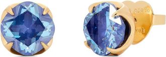 Kate Spade New York Pop Of Joy 10mm Spade Flower Studs Womens Earring Royal Blue, Brass/Cubic Zirconia