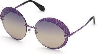 adidas OR0019 81Z Womens Sunglasses Purple Size 67