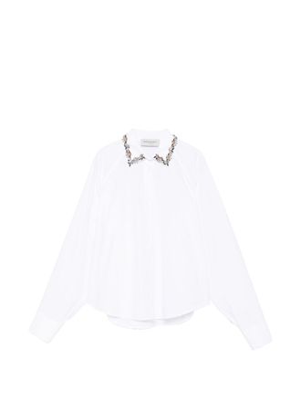 Ermanno Scervino Womens Embroidered Cotton Shirt