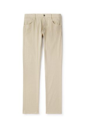Ralph Lauren Purple Label Slim-Leg Twill Trousers