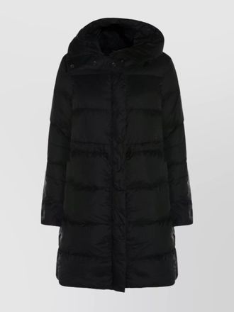 Canada Goose hooded long quilted down jacket