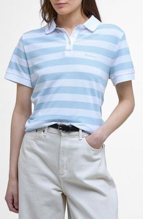 Barbour Ashborne Polo in Breeze Blue White at Nordstrom Rack, Size 14 Us / 18 Uk