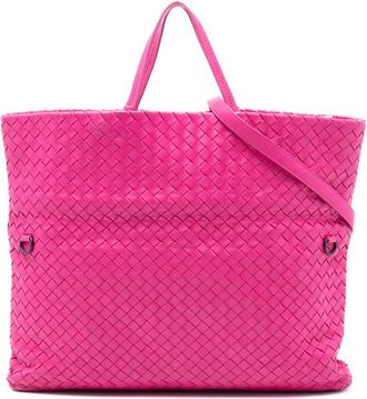 Bottega Veneta Pre-owned Bottega Veneta Nappa Intrecciato Fold Over Tote B00262300C