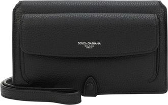 Dolce & Gabbana Minibag a tracolla in pelle di vitello - - Bags - Uomo - Nero - ONE SIZE