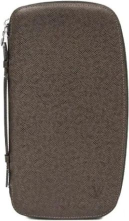 Louis Vuitton Pre-owned Travel case Organizer Atoll - Heren - Vintage Clutch - Bruin - ONE Size - Leer - Vintage