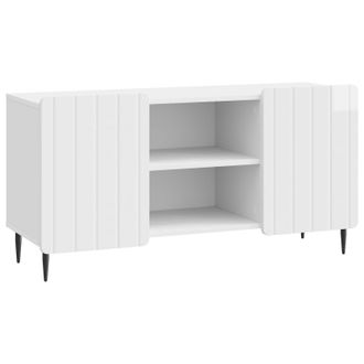 vidaXL Mueble De Tv Brillante 102 X 34,5 X 52 Cm Madera De Ingenier&iacute;a Vidaxl