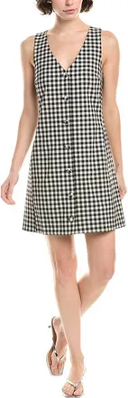 Madewell V-Neck Mini Wool-Blend Vest Dress