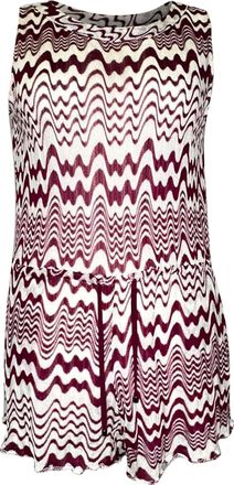 Missoni Patterned Sleeveless Romper in Pink Viscose
