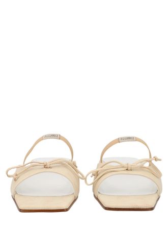Maison Margiela Square Toe Bow Accent Sandals