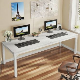 OEM Scrivania Per Computer, Scrivania Da Gioco/lavoro/studio, 200 X 70 X 75 Cm, Bianca