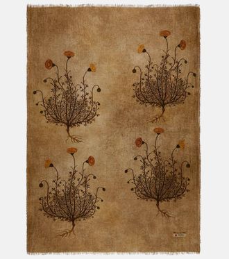 Lyria Firmamento floral linen blanket