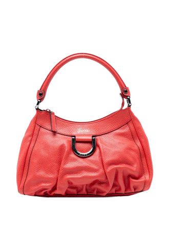 Gucci 2016-2025 Leather Abbey D Ring shoulder bag - Red