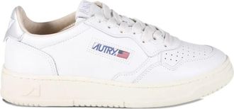 Autry White Silver Leather Sneakers