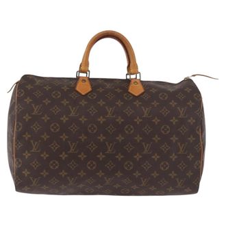 Louis Vuitton Speedy Handbag Monogram Canvas Brown Canvas Handbag (Pre-Owned)