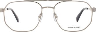 Alexander McQueen Demo Pilot Mens Eyeglasses AM0459O 002 57