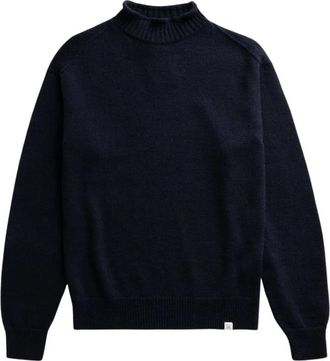 Norse Projects Truien & Vesten, Heren, Blauw, M, Wol, Sagvatnet Roll Neck Sweater