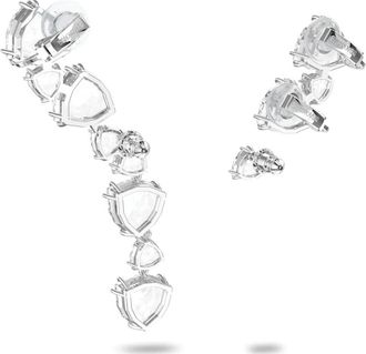 Swarovski Millenia Ear Cuff Oorbellen Set - Dames - Oorbellen - Grijs - ONE Size - Accessoires