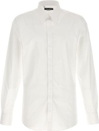 Dolce & Gabbana White Poplin Shirt