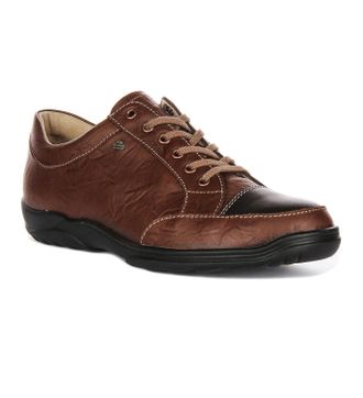 Finn Comfort Mens Alamo Shoes In Kastanie/cigar (Brown) Plavajo/palmer