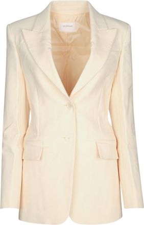 Sportmax Beige Single Breasted Blazer