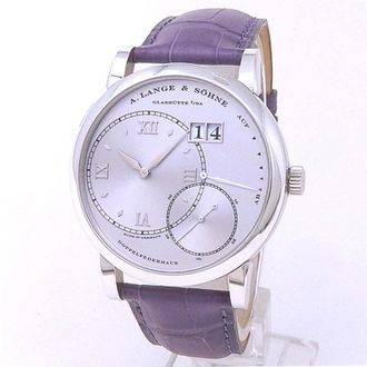 A. Lange & S&ouml;hne Pre-owned A. Lange & Sohne Grand Lange 1 Silver Dial Mens Watch 115.026