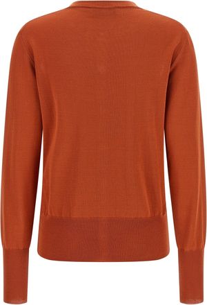 Vivienne Westwood Womens Orange Cotton Cardigan Clothing