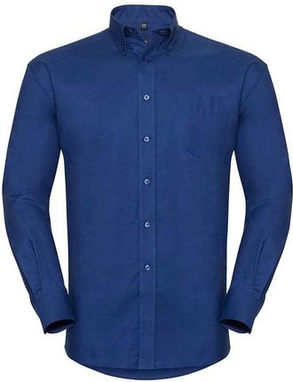 Russell Athletic Russell Collection Heren Oxford Formeel Overhemd Met Lange Mouwen (Helder Koningsblauw)