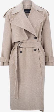 Barbara Bui Zweireihiger Woll-Trenchcoat