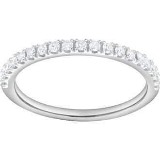 LuvMyJewelry Lunessa 14K Diamond Band - 0.20 ct in 14K White Gold at Nordstrom, Size 5.5