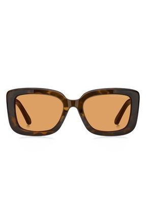 Marc Jacobs 53mm Square Sunglasses in Havana/Orange at Nordstrom