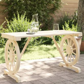 vidaXL Mesa De Jard&iacute;n Madera Maciza Abeto 115x55x65 Cm Vidaxl