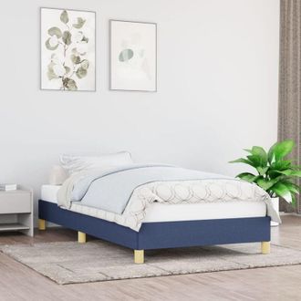 vidaXL Giroletto senza Materasso Blu 100x200 cm in Tessuto - Vidaxl