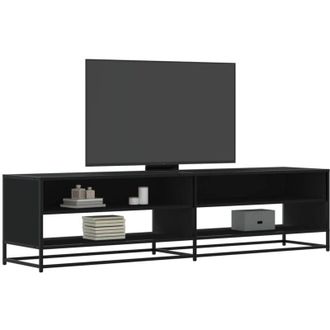 vidaXL Vidaxl - Mobile Porta tv Nero 180,5x40x46 cm in Truciolato