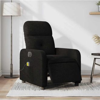 vidaXL Vidaxl - Sill&oacute;n Reclinable De Masaje El&eacute;ctrico Tela Negro