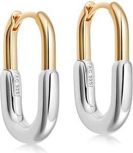 Astley Clarke Gold and Silver Celestial U-Shape Hoop Earrings at Nordstrom