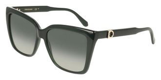 Ferragamo SF2085SE 302 Womens Sunglasses Green Size 57