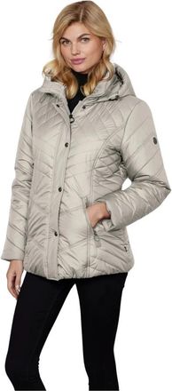 Junge Gewatteerde Winter Witte Jas Comfort Fit - Dames - Winterjassen - Beige - 4XL - Jassen