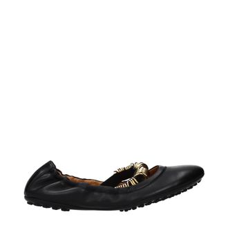 Tod's Tods Frauens Ballerinas aus Leder in Schwarz