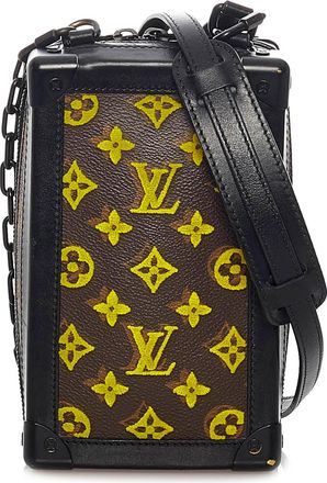 Louis Vuitton Pre-owned Womens Trunk Clutch Monogram Crossbody - Black Textile - One Size