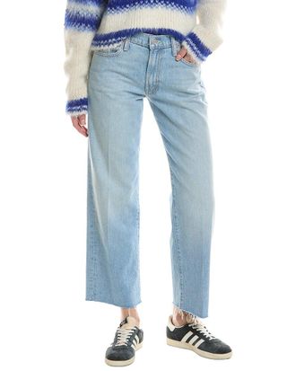 Mother Mother Mid-Rise Rambler Zip Ankle Fray Few And Far Between Jean