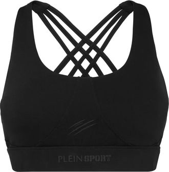 Plein Sport Sport-bh met gekruiste bandjes - Zwart