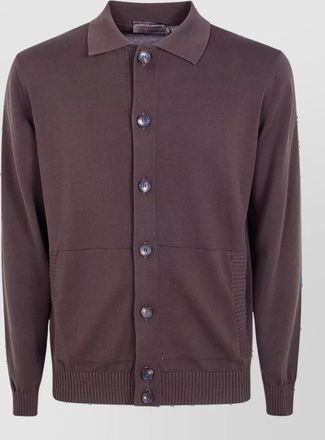FILIPPO DE LAURENTIIS cotton long-sleeve cardigan
