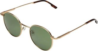 Komono Pete Zonnebrillen - unisex - Zonnebrillen - Geel - ONE Size - Leer - Accessoires