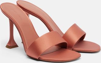 Amina Muaddi Andreea satin sandals