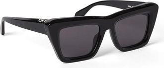 Off-white Zwart/Grijs Kat Zonnebril Hampton - unisex - Zonnebrillen - Zwart - ONE Size - Accessoires